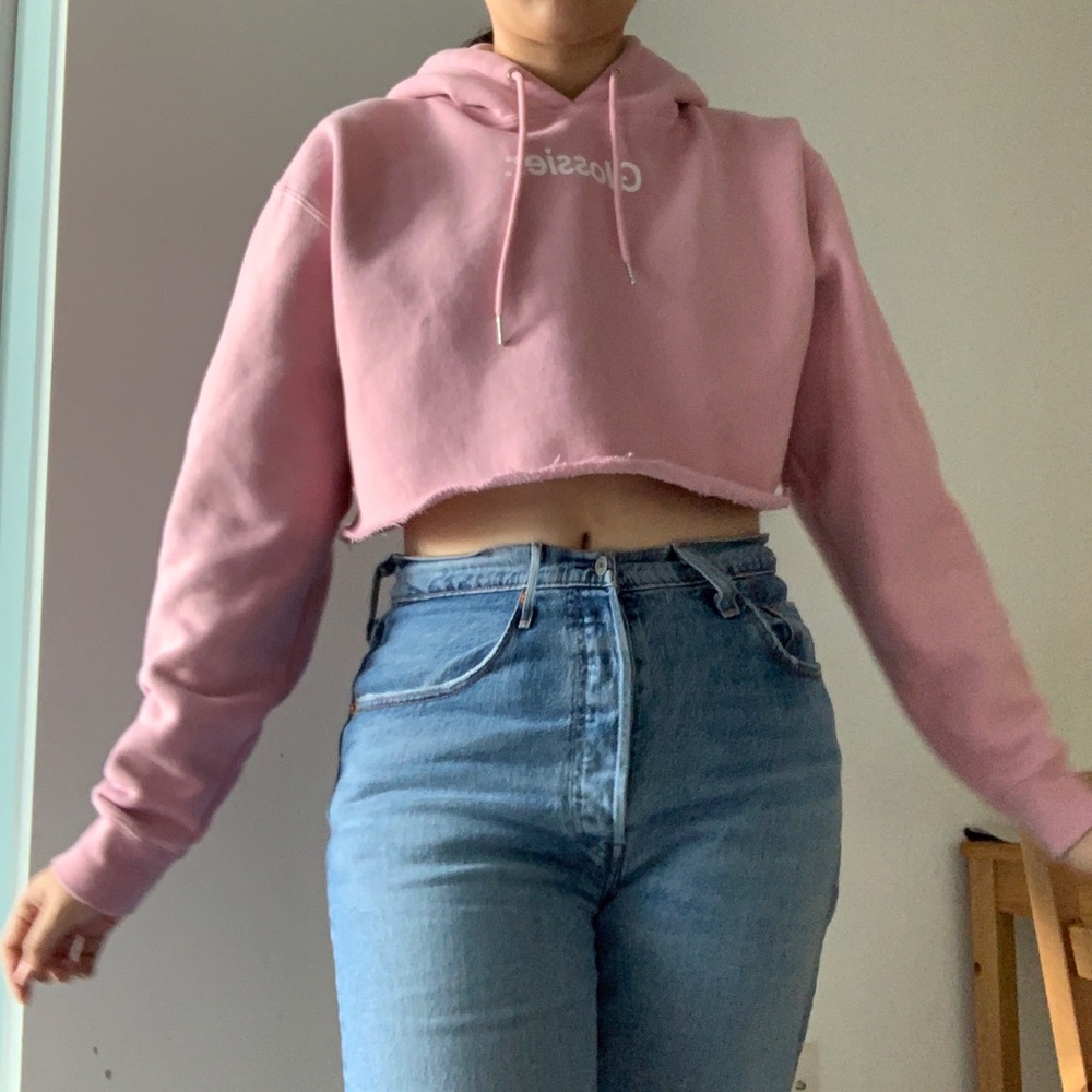 Glossier Hoodie in Pink